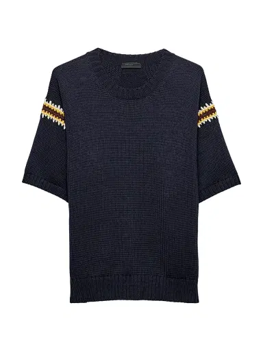 Prada Men's Cotton Crewneck Sweater | Thumbnail 1 Prada Men's Cotton Crewneck Sweater | Thumbnail 1
