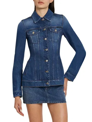 Dolce & Gabbana Women's Blouson Denim Shirt - Variante Abbinata - Size 10 | Thumbnail 3