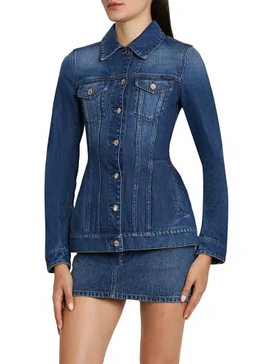Dolce & Gabbana Women's Blouson Denim Shirt - Variante Abbinata - Size 10 | Thumbnail 4