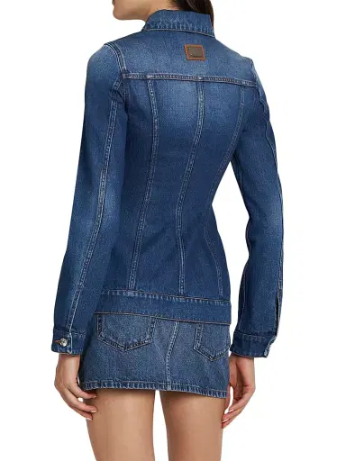 Dolce & Gabbana Women's Blouson Denim Shirt - Variante Abbinata - Size 10 | Thumbnail 5