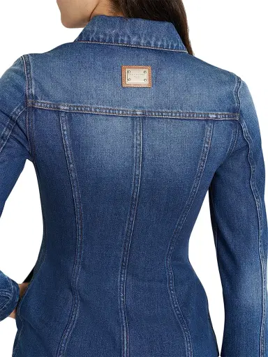 Dolce & Gabbana Women's Blouson Denim Shirt - Variante Abbinata - Size 10 | Thumbnail 6