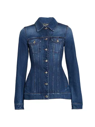 Dolce & Gabbana Women's Blouson Denim Shirt - Variante Abbinata - Size 10 | Thumbnail 1