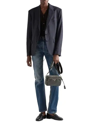 Prada Women's Re-Nylon Mini Shoulder Bag - Grey | Thumbnail 2