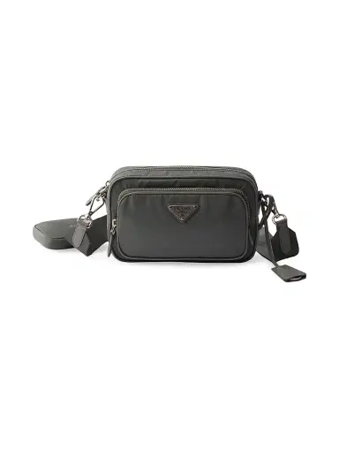 Prada Women's Re-Nylon Mini Shoulder Bag - Grey | Thumbnail 1