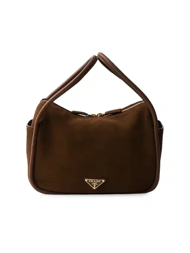 Prada Women's Darling Suede Top Handle Bag | Thumbnail 1 Prada Women's Darling Suede Top Handle Bag | Thumbnail 1