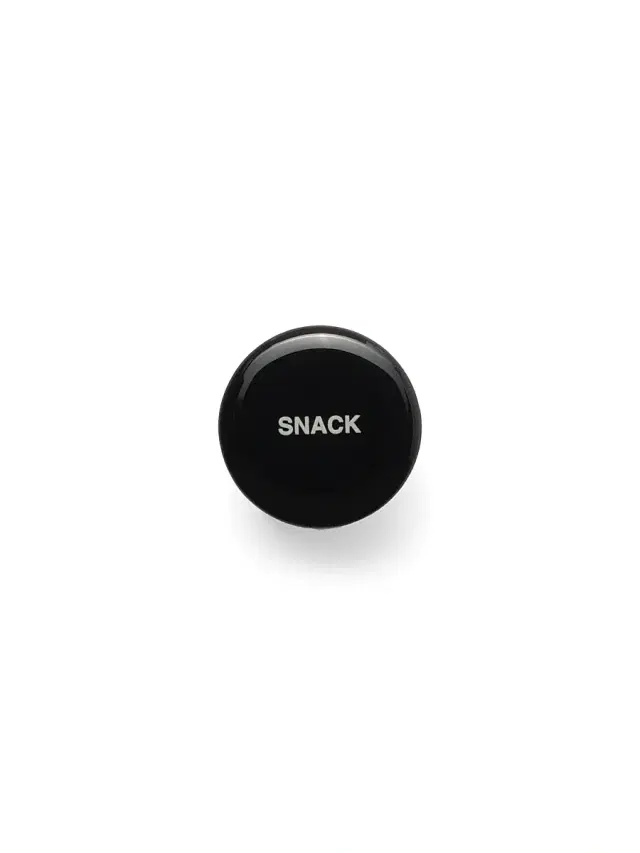Men's Enameled Metal Earring - Black