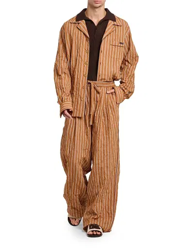 Dolce & Gabbana Men's Striped Drawstring Pants - Rigato - Size 42 | Thumbnail 2