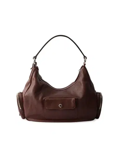 Prada Women's Medium Washed Leather Shoulder Bag - Brown | Thumbnail 5 Prada Women's Medium Washed Leather Shoulder Bag - Brown | Thumbnail 5