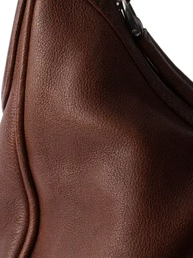 Prada Women's Medium Washed Leather Shoulder Bag - Brown | Thumbnail 6 Prada Women's Medium Washed Leather Shoulder Bag - Brown | Thumbnail 6