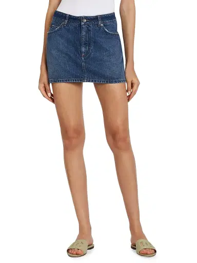 Dolce & Gabbana Women's Denim Miniskirt - Variante Abbinata - Size 12 | Thumbnail 3