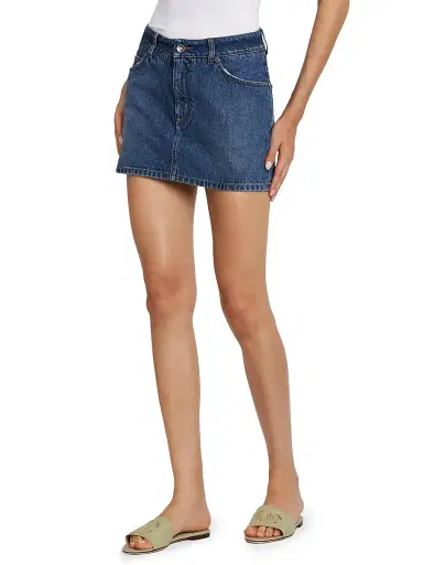Dolce & Gabbana Women's Denim Miniskirt - Variante Abbinata - Size 12 | Thumbnail 4