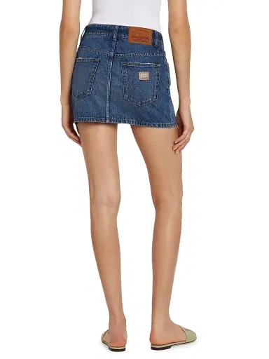 Dolce & Gabbana Women's Denim Miniskirt - Variante Abbinata - Size 12 | Thumbnail 5