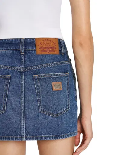 Dolce & Gabbana Women's Denim Miniskirt - Variante Abbinata - Size 12 | Thumbnail 6