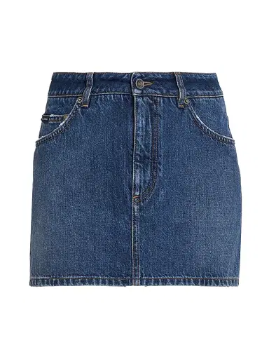 Dolce & Gabbana Women's Denim Miniskirt - Variante Abbinata - Size 12 | Thumbnail 1