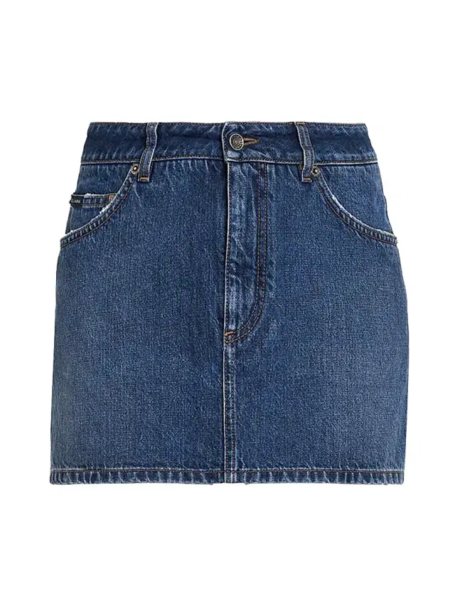 Women's Denim Miniskirt - Variante Abbinata