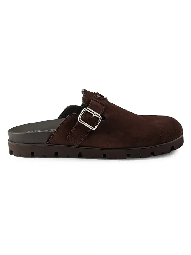 Prada Men's Suede Mules - Brown