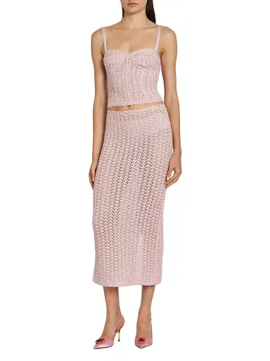 Dolce & Gabbana Women's Crochet Midi-Skirt | Thumbnail 2 Dolce & Gabbana Women's Crochet Midi-Skirt | Thumbnail 2