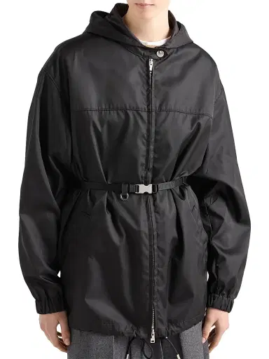 Prada Women's Re-Nylon Blouson Jacket - Black | Thumbnail 2 Prada Women's Re-Nylon Blouson Jacket - Black | Thumbnail 2