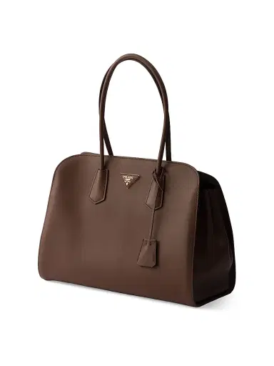 Prada Women's Leather Tote Bag - Brown | Thumbnail 2 Prada Women's Leather Tote Bag - Brown | Thumbnail 2