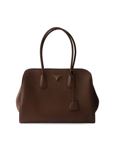 Prada Women's Leather Tote Bag - Brown | Thumbnail 1 Prada Women's Leather Tote Bag - Brown | Thumbnail 1