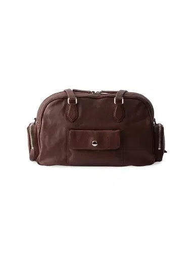 Prada Women's Washed Leather Top-Handle Bag - Brown | Thumbnail 5