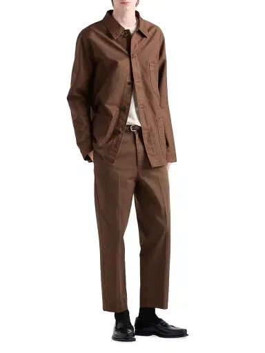 Prada Men's Cashmere Crewneck Sweater - Beige Khaki - Size 46 | Thumbnail 6 Prada Men's Cashmere Crewneck Sweater - Beige Khaki - Size 46 | Thumbnail 6