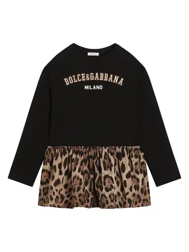 Dolce & Gabbana Little Girl's & Girl's Leopard-Print Cotton Dress - Variante Abbinata - Size 14 | Thumbnail 1 Dolce & Gabbana Little Girl's & Girl's Leopard-Print Cotton Dress - Variante Abbinata - Size 14 | Thumbnail 1