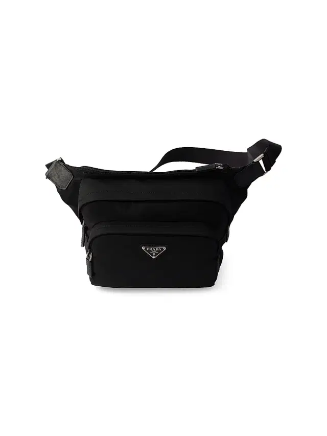 Prada Men's Re-Nylon and Leather Crossbody Bag - Black