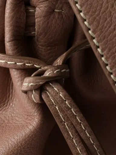 Prada Women's Antiqued Leather Shoulder Bag - Brown | Thumbnail 8 Prada Women's Antiqued Leather Shoulder Bag - Brown | Thumbnail 8