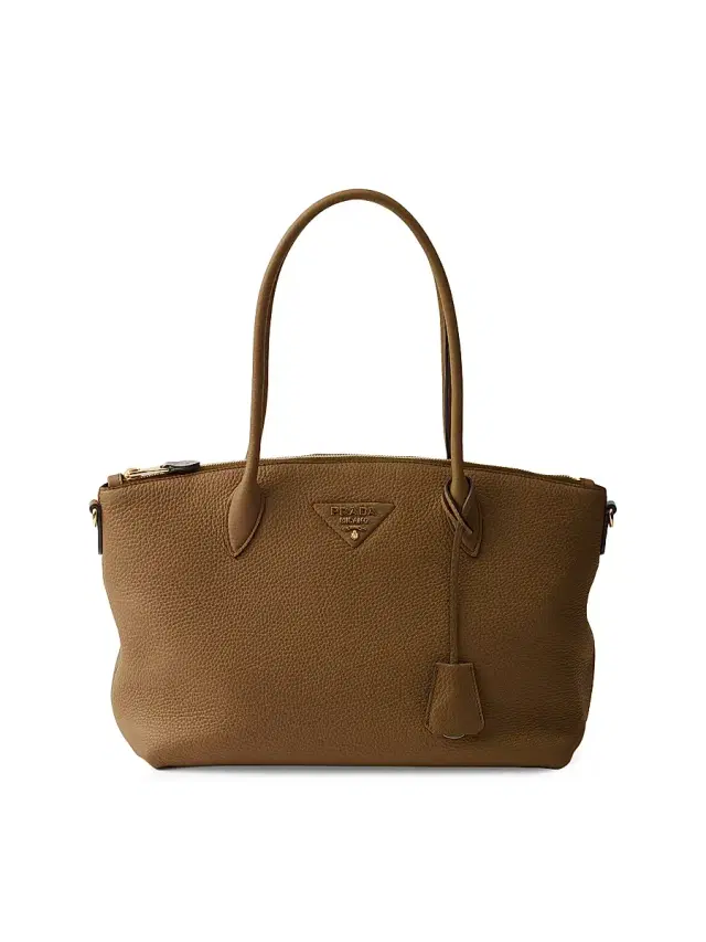 Women's  Leather Tote Bag - Brown
