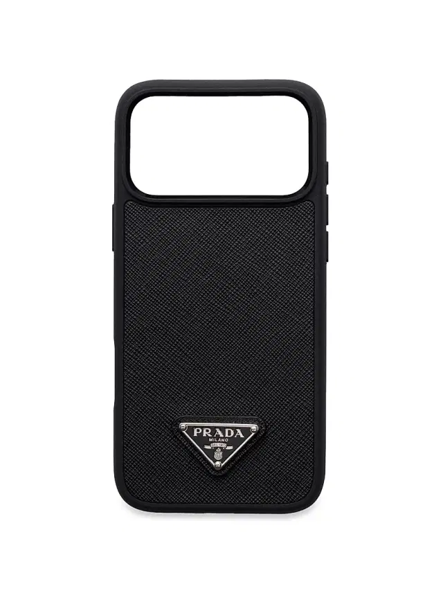 Prada Women's Saffiano Leather Case for iPhone 17 Pro Max - Black