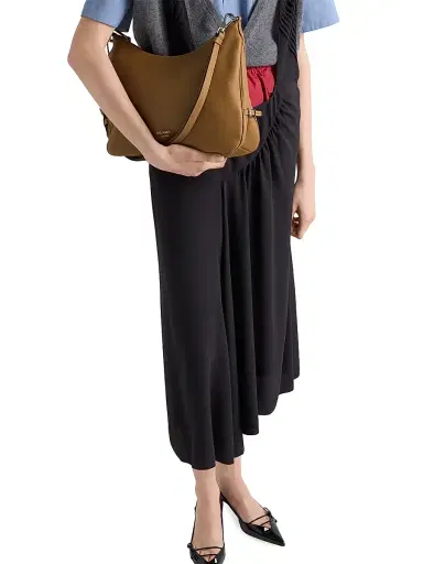 Prada Women's Leather Shoulder Bag - Dark Brown | Thumbnail 4 Prada Women's Leather Shoulder Bag - Dark Brown | Thumbnail 4