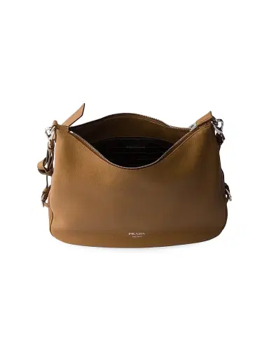 Prada Women's Leather Shoulder Bag - Dark Brown | Thumbnail 7 Prada Women's Leather Shoulder Bag - Dark Brown | Thumbnail 7