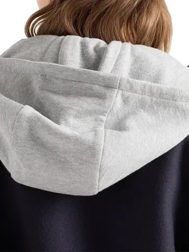 Prada Women's Cloth and Cotton Fleece Jacket - Blue | Thumbnail 6