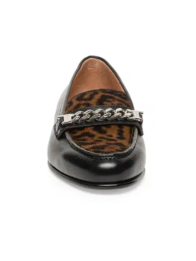 Santoni Women's Leather Bit Loafers - Black - Size 7 | Thumbnail 4 Santoni Women's Leather Bit Loafers - Black - Size 7 | Thumbnail 4