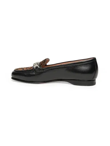 Santoni Women's Leather Bit Loafers - Black - Size 7 | Thumbnail 7 Santoni Women's Leather Bit Loafers - Black - Size 7 | Thumbnail 7