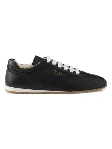 Prada Women's Nappa Leather Sneakers - Black - Size 5 | Thumbnail 1 Prada Women's Nappa Leather Sneakers - Black - Size 5 | Thumbnail 1