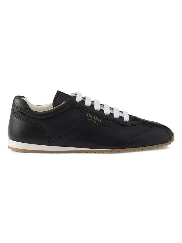Prada Women's Nappa Leather Sneakers - Black