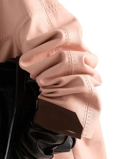 Prada Women's Nappa Leather Jacket - Orange - Size 10 | Thumbnail 5