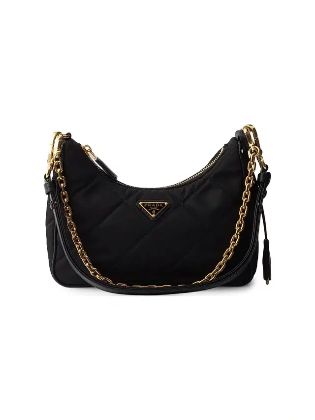 Prada Women's Re-Edition Quilted Re-Nylon Mini Shoulder Bag - Black