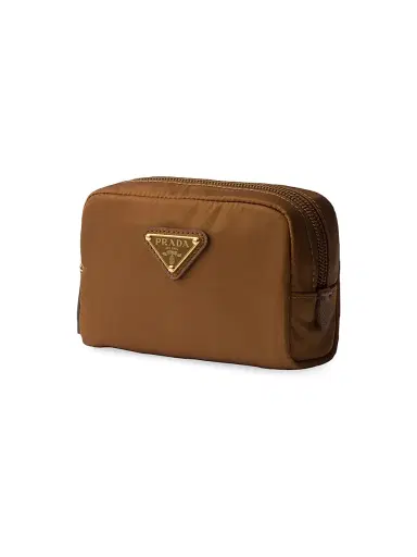 Prada Re-Nylon Necessaire Pouch - Brown Gold | Thumbnail 2