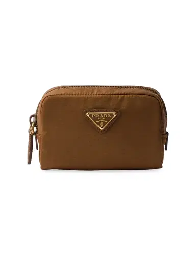 Prada Re-Nylon Necessaire Pouch - Brown Gold | Thumbnail 1