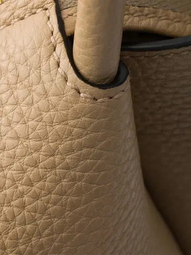 Prada Women's Small Leather Top Handle Bag - Beige Khaki | Thumbnail 6