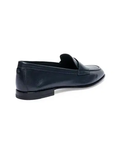 Santoni Women's Patent Leather Loafers - Navy | Thumbnail 3 Santoni Women's Patent Leather Loafers - Navy | Thumbnail 3
