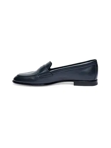 Santoni Women's Patent Leather Loafers - Navy | Thumbnail 6 Santoni Women's Patent Leather Loafers - Navy | Thumbnail 6