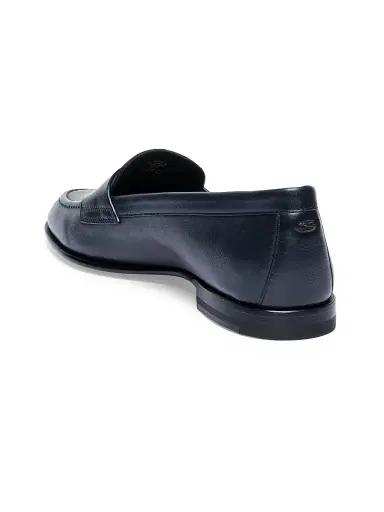 Santoni Women's Patent Leather Loafers - Navy | Thumbnail 7 Santoni Women's Patent Leather Loafers - Navy | Thumbnail 7