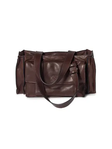 Miu Miu Women's Utilitaire Nappa Leather Shopping Bag | Thumbnail 1 Miu Miu Women's Utilitaire Nappa Leather Shopping Bag | Thumbnail 1