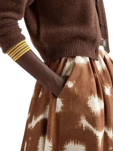 Prada Women's Cashmere Cardigan - Brown - Size 8 | Thumbnail 5