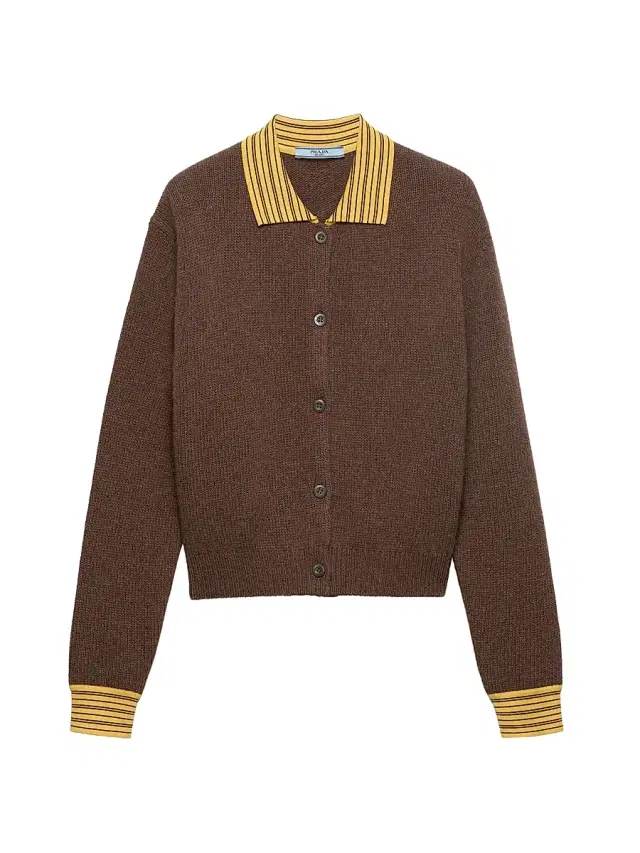 Women's Cashmere Cardigan - Brown