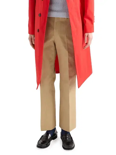 Prada Men's Cotton Pants - Beige Khaki | Thumbnail 3